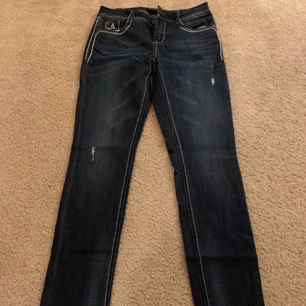 NWOT People’s Liberation Dark Stretch Skinny Jeans - Picture 2 of 8